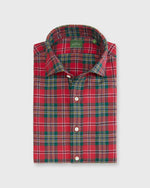 Load image into Gallery viewer, Spread Collar Sport Shirt in Maclean Tartan Flannel
