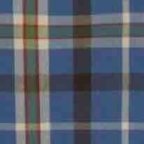 Button-Down Sport Shirt in Blue/Brown/Green Plaid Madras