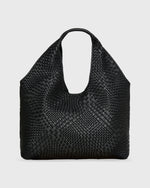 Load image into Gallery viewer, Hannah Hobo Bag in Black Leather
