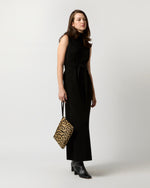 Load image into Gallery viewer, Zip Clutch in Tan/Black Leopard Calf Hair
