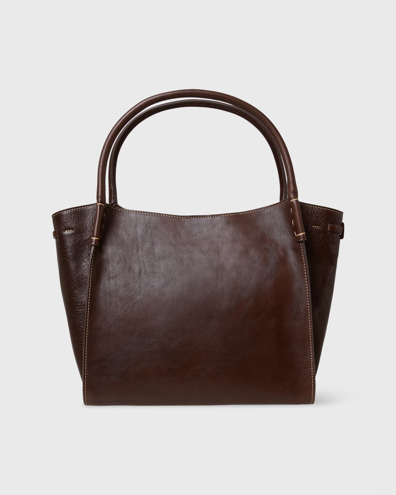 Zoe Tote in Dark Brown Leather