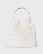 Load image into Gallery viewer, Faux Fur Mini Shopper Bag in Beige
