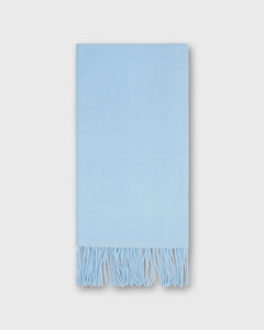 Handwoven Scarf in Pale Mist Brushed Cashmere Twill