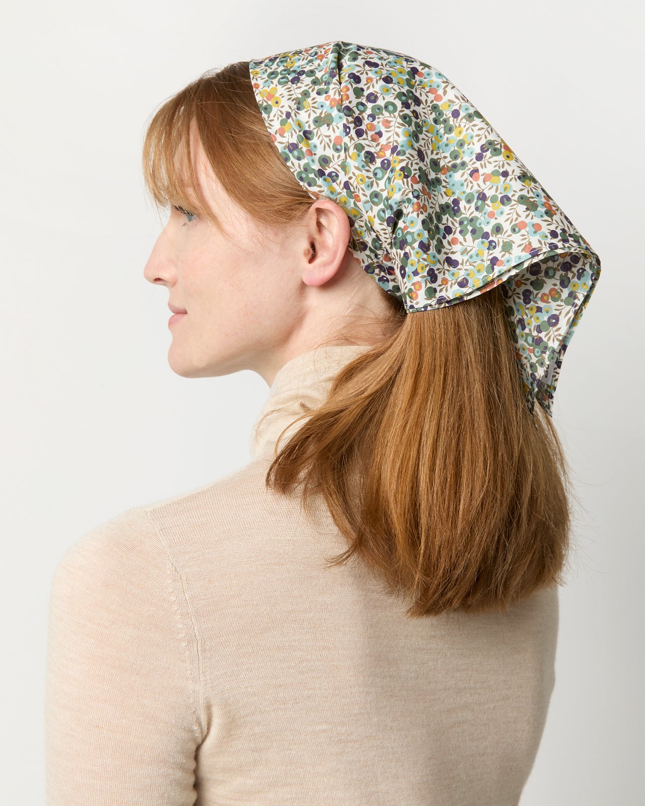 Anyway Scarf in Green Wiltshire Liberty Fabric