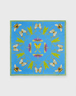 Load image into Gallery viewer, Bugs Square Scarf in Slim Aarons Blue
