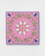 Load image into Gallery viewer, Bugs Square Scarf in Key West Pink
