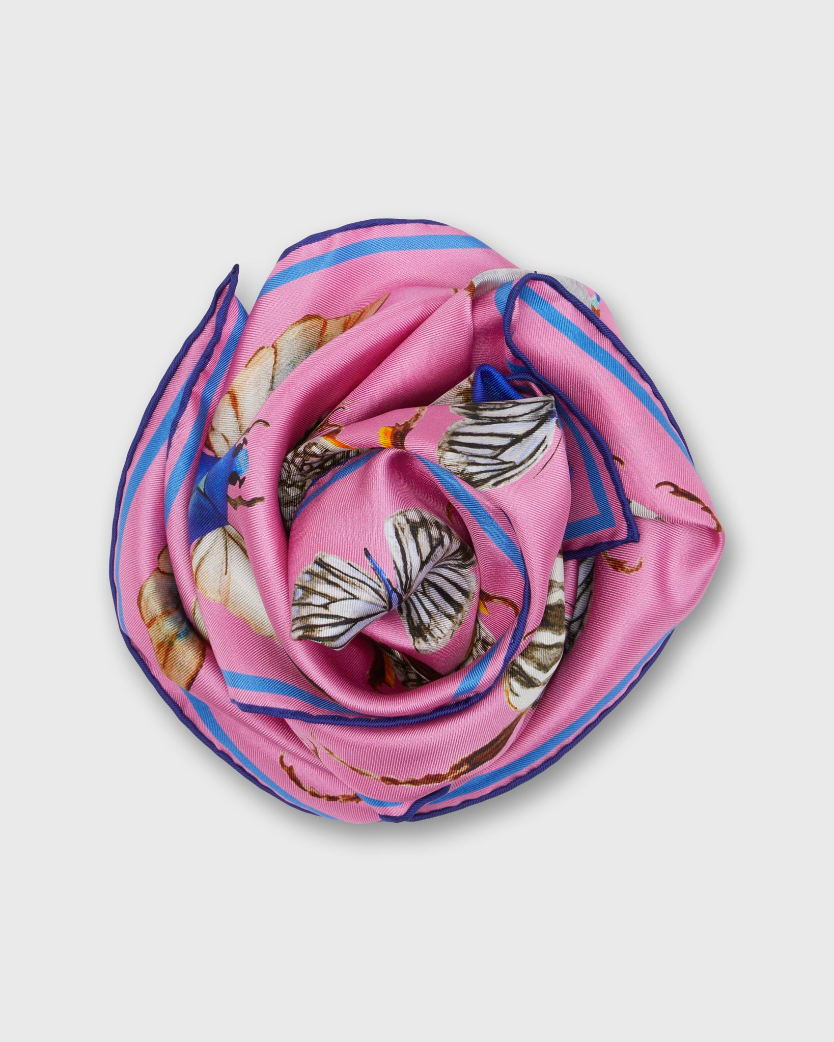 Bugs Square Scarf in Key West Pink