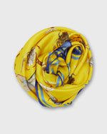 Load image into Gallery viewer, Bugs Square Scarf in Meyer Lemon Yellow
