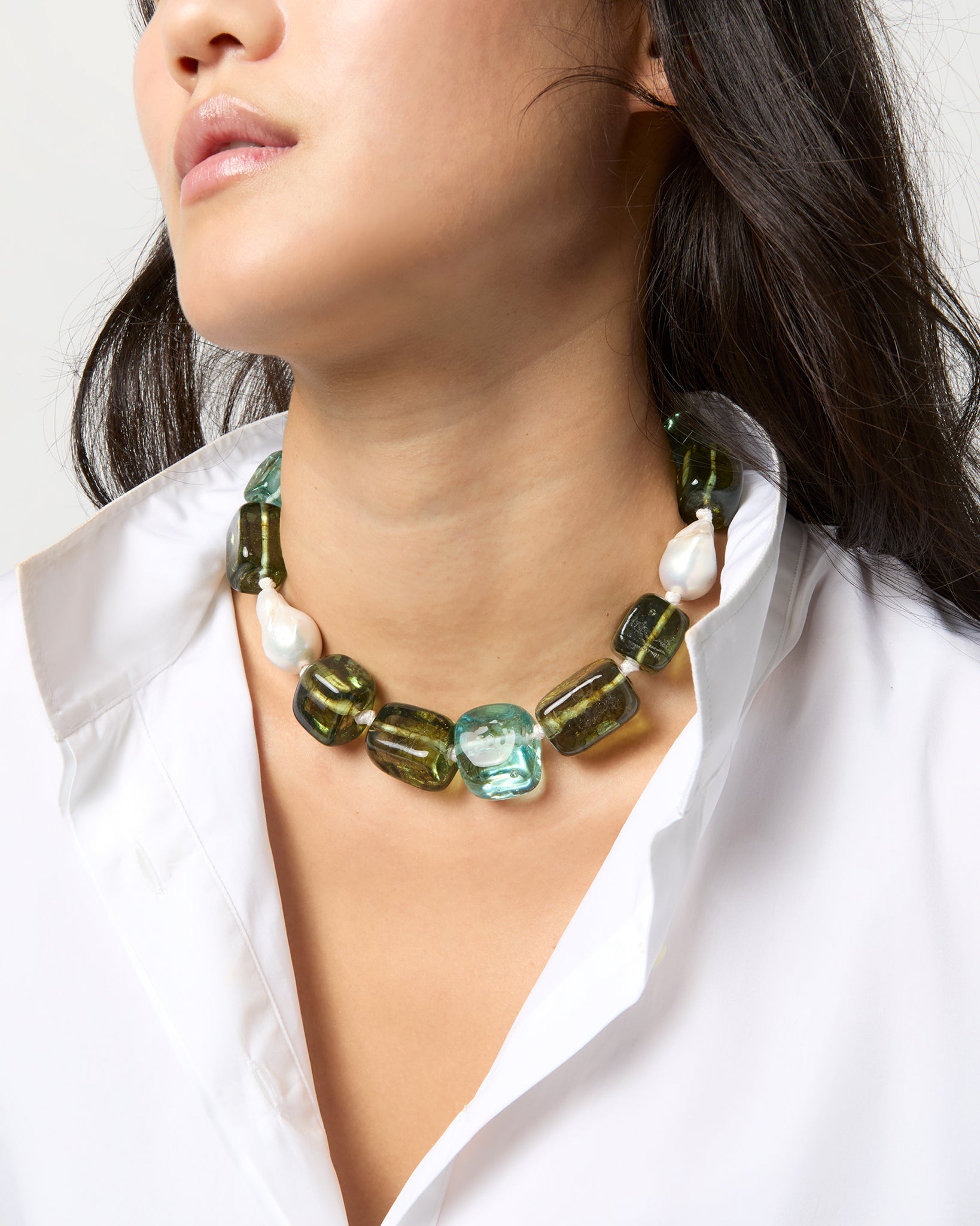 Delphine Collar in Sea Green