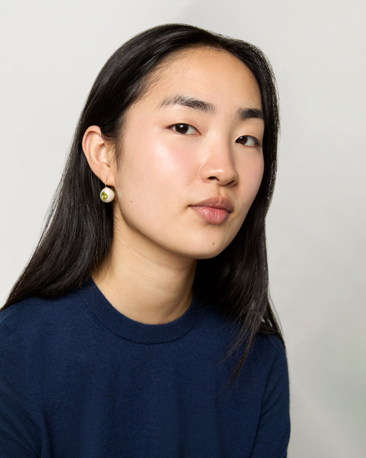 Pearl Pablo Earrings in Peridot