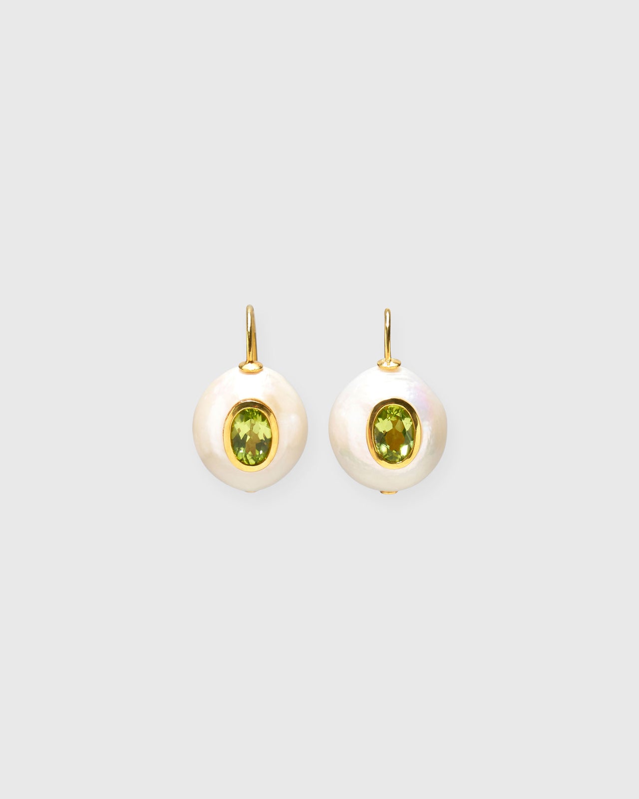 Pearl Pablo Earrings in Peridot