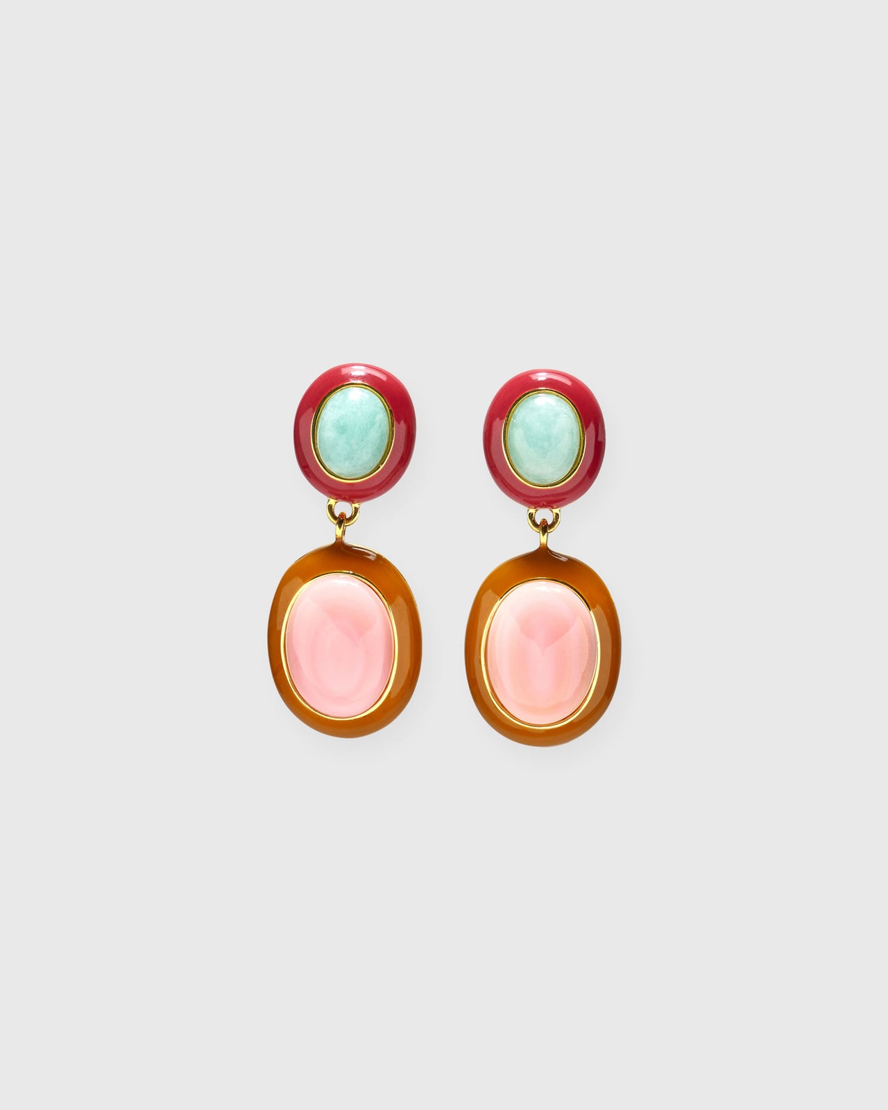 Papaya Earrings in Pink Conch