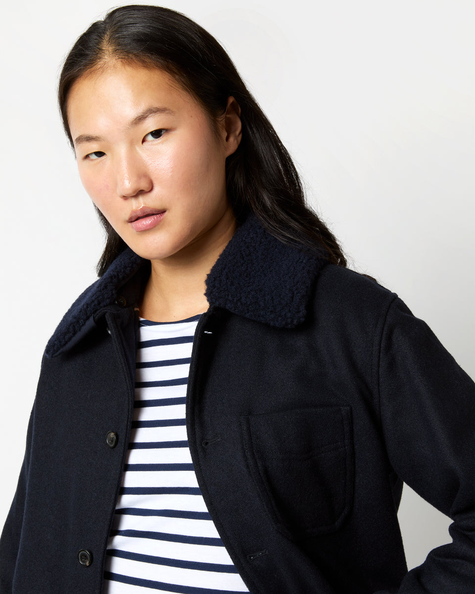 New Julia Jacket in Dark Blue | Shop Ann Mashburn