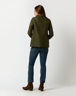 Load image into Gallery viewer, Stand Up Collar Blazer in Hunting Green
