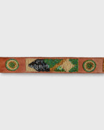 Load image into Gallery viewer, 1.25&quot; African Beaded Belt in Green/Tan Toto
