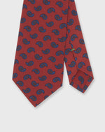 Load image into Gallery viewer, Silk Print Tie in Red/Blue/Green Paisley
