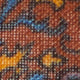 Wool/Silk Pocket Square in Orange/Dusty Rose/Midnight Mosaic