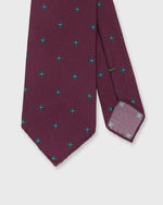 Load image into Gallery viewer, Silk Print Tie in Red/Blue Flower
