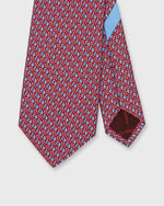 Load image into Gallery viewer, Silk Print Tie in Red/Sky Horse
