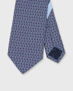 Load image into Gallery viewer, Silk Print Tie in Navy/Red Link
