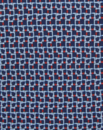 Load image into Gallery viewer, Silk Print Tie in Navy/Red Link
