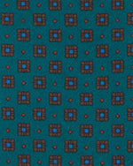 Load image into Gallery viewer, Irish Poplin Tie in Lovat/Oat/Blue Foulard
