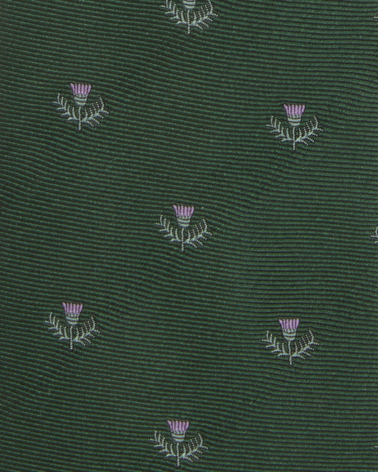 Silk Club Tie in Hunter/Lavender/Green Laurel