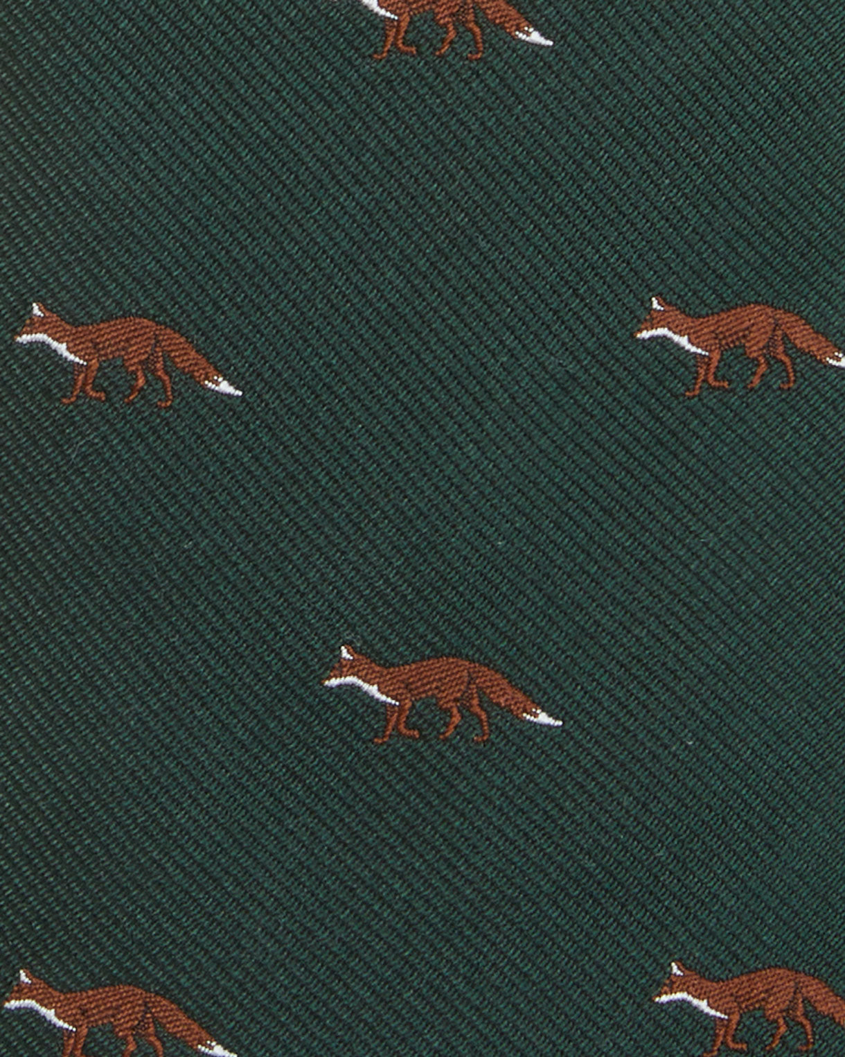 Silk Club Tie in Hunter Fox