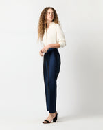 Load image into Gallery viewer, Julia Pant in Navy Mikado
