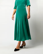 Load image into Gallery viewer, Lisa Dress in Jade Velvet
