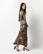 Load image into Gallery viewer, Leigh Dress in Multi Peony Parade Liberty Fabric Silk
