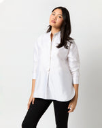 Load image into Gallery viewer, Christiane Bib-Front Tunic in Ivory Silk Shantung
