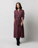 Load image into Gallery viewer, Felicity Shirtwaist Dress in Red Royal Stewart Tartan Poplin
