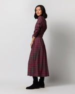 Load image into Gallery viewer, Felicity Shirtwaist Dress in Red Royal Stewart Tartan Poplin
