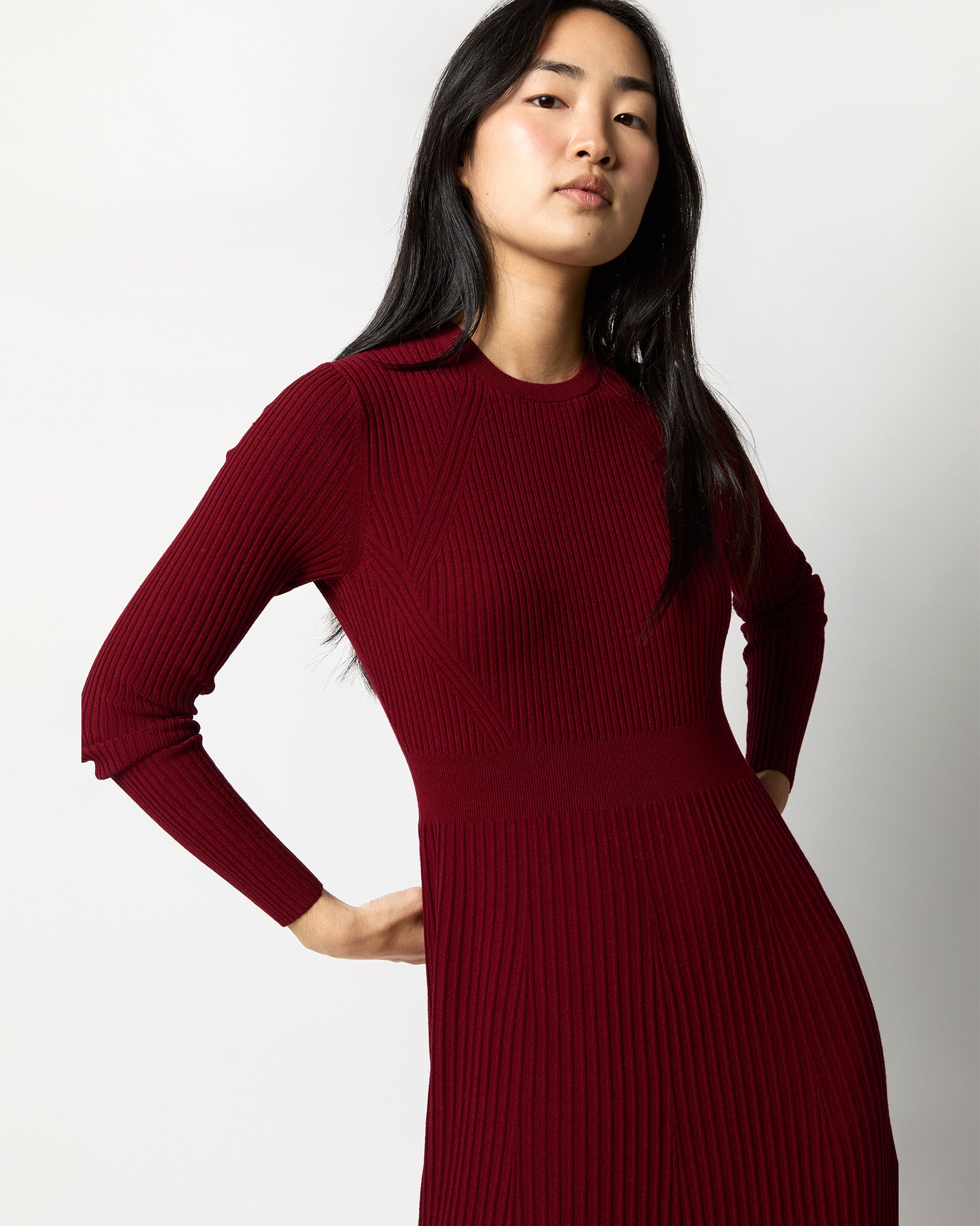 Addie Dress in Red Techno Yarn