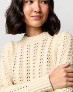 Load image into Gallery viewer, Heidi Sweater in Cream Cotton Tape Yarn
