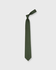 Silk Print Tie in Green/Gold/Brown Diamond