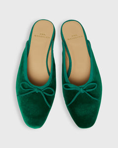 Joy Mule in Emerald Velvet