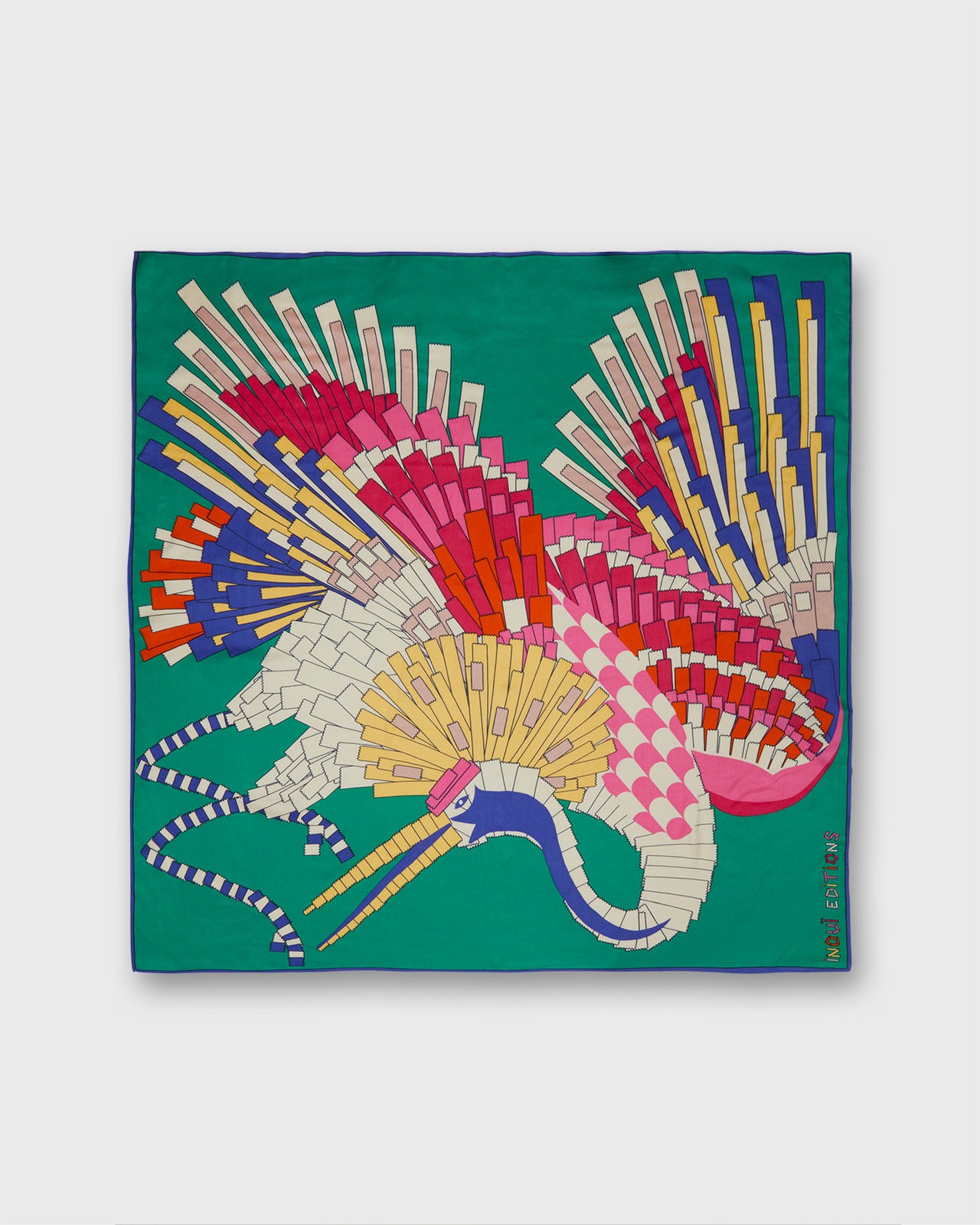 Sagi Square Scarf in Emerald