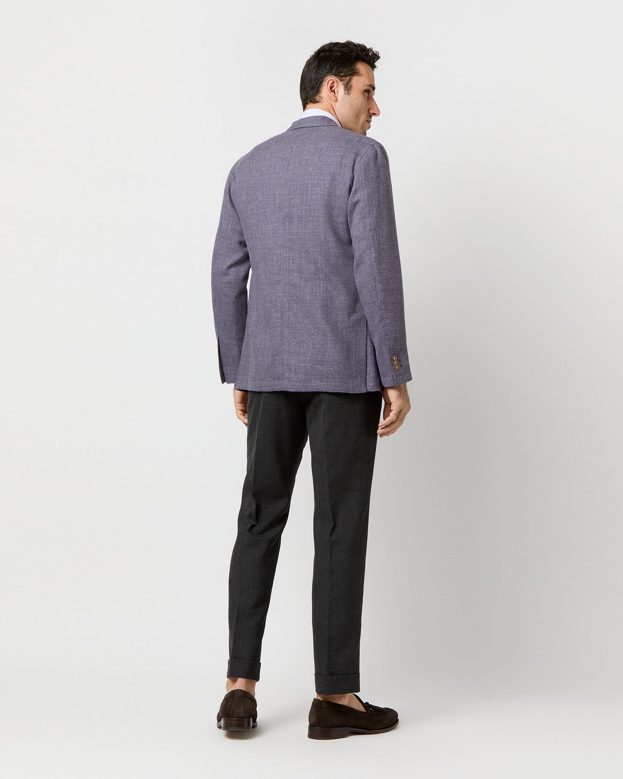Ghost Blazer in Twilight Hopsack