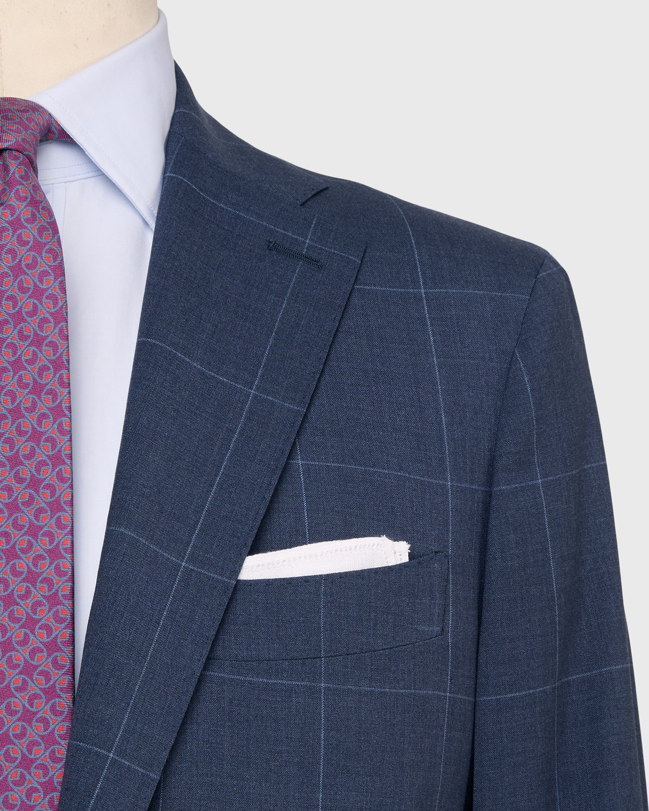 Virgil Suit in Midnight Dupioni Silk Plainweave