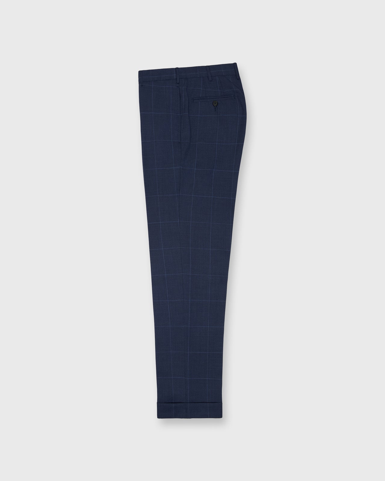 Virgil No. 3 Suit in Char Blue/Sky Windowpane Plainweave