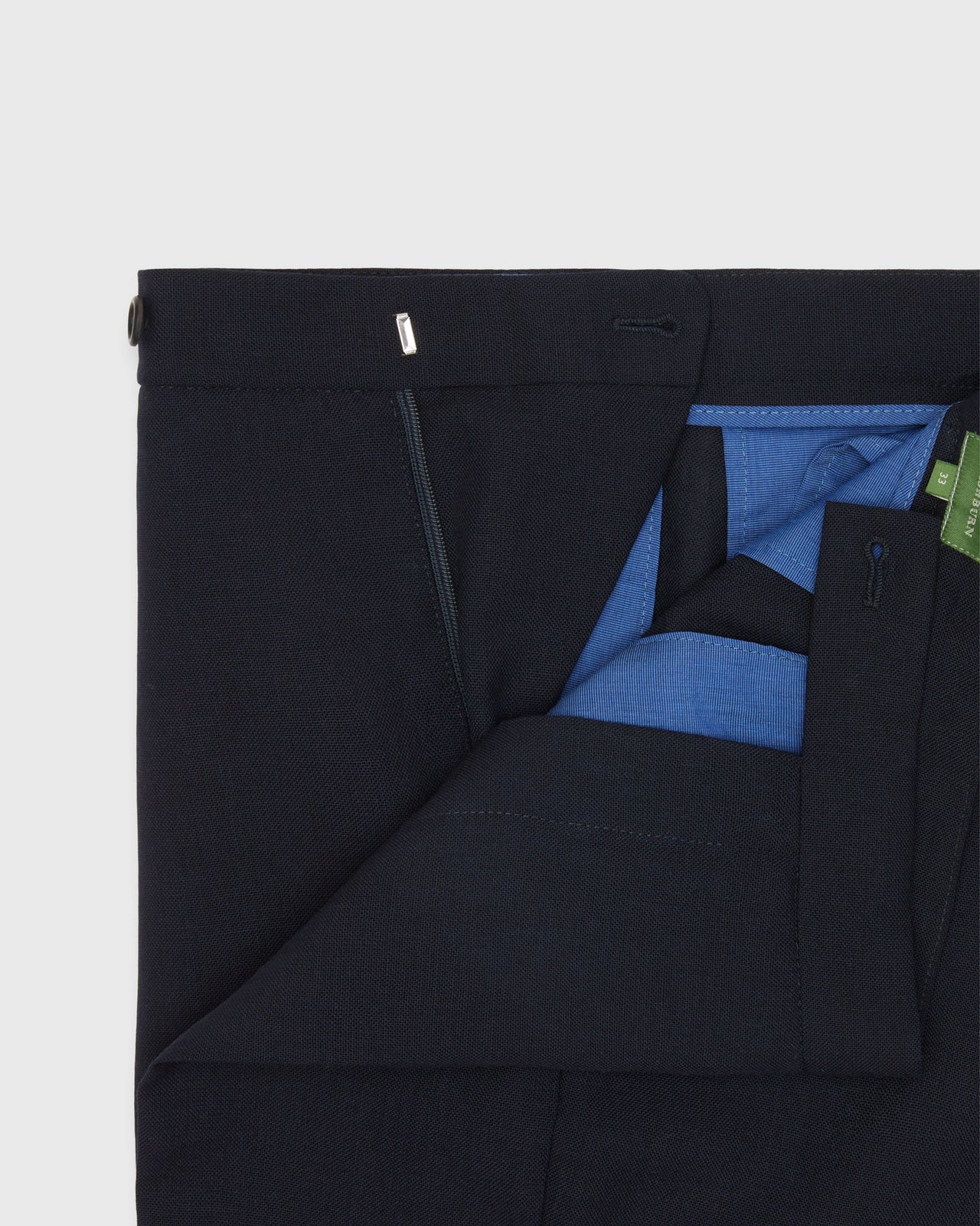 Ghost Trouser in Navy High-Twist