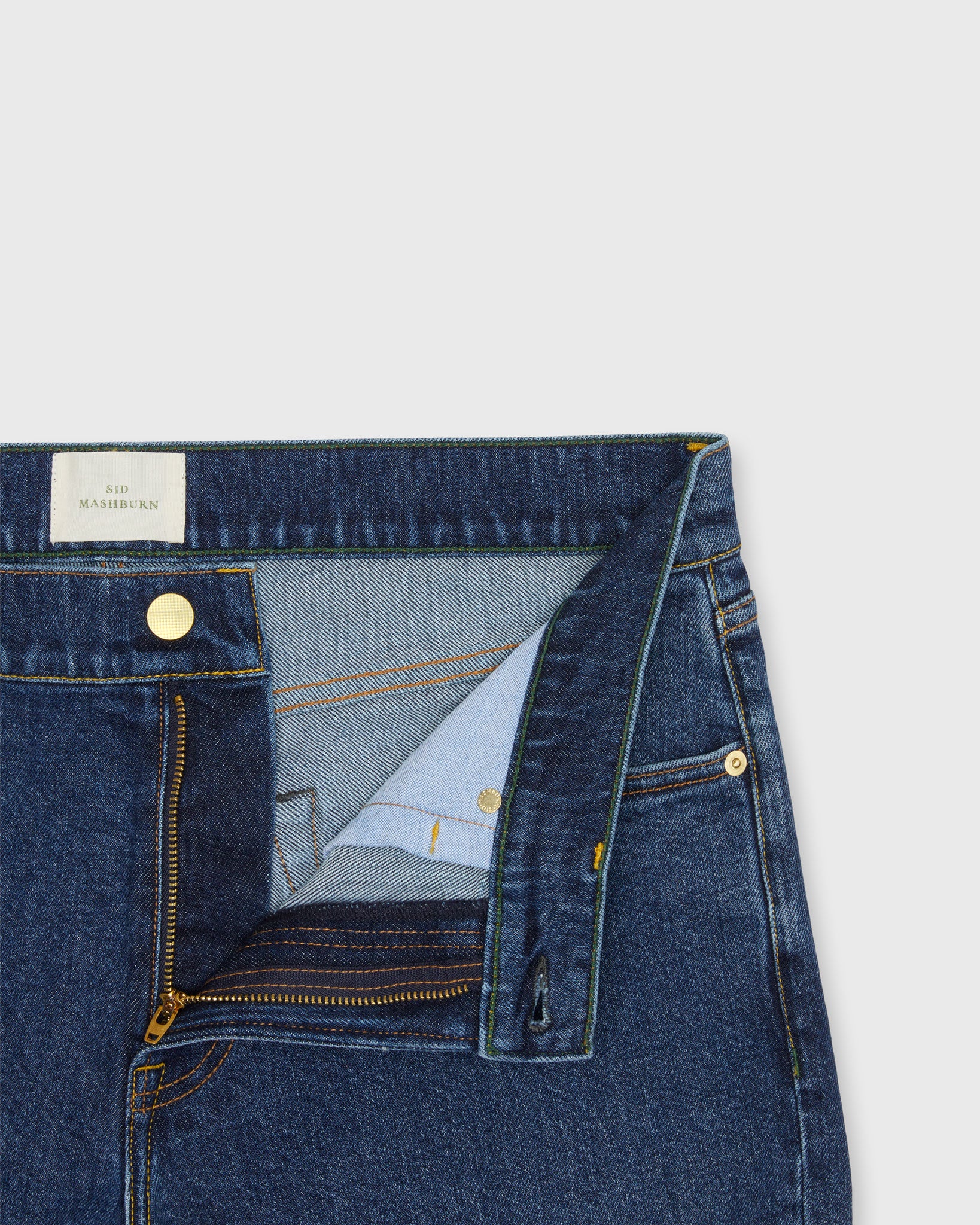 Clift Straight Leg Jean in Medium Wash Stretch Denim