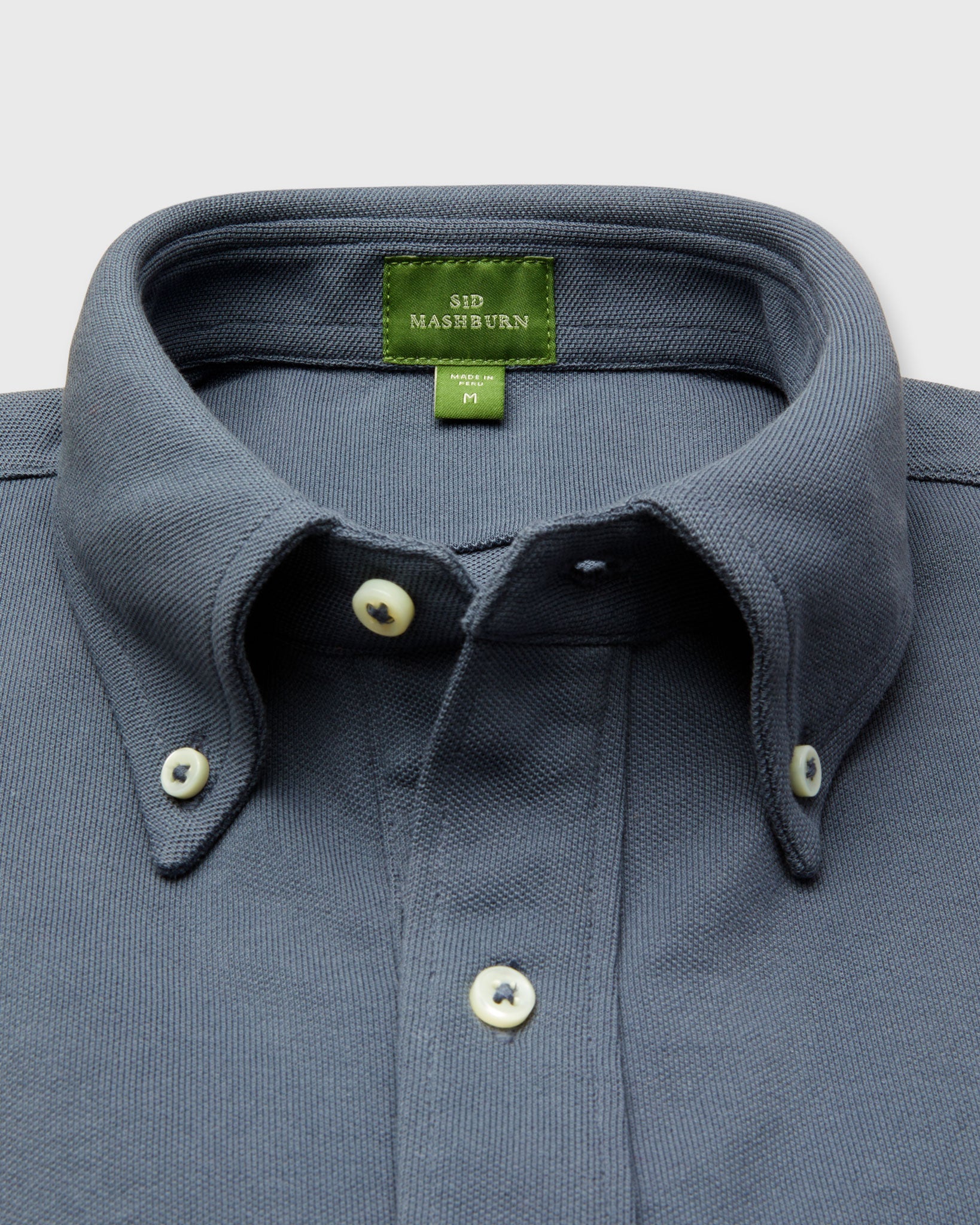 Sid Mashburn - Button-Down Popover - Steel Blue Pima, XXL Sid Mashburn - Button-Down Popover - Steel Blue Pima, XXL