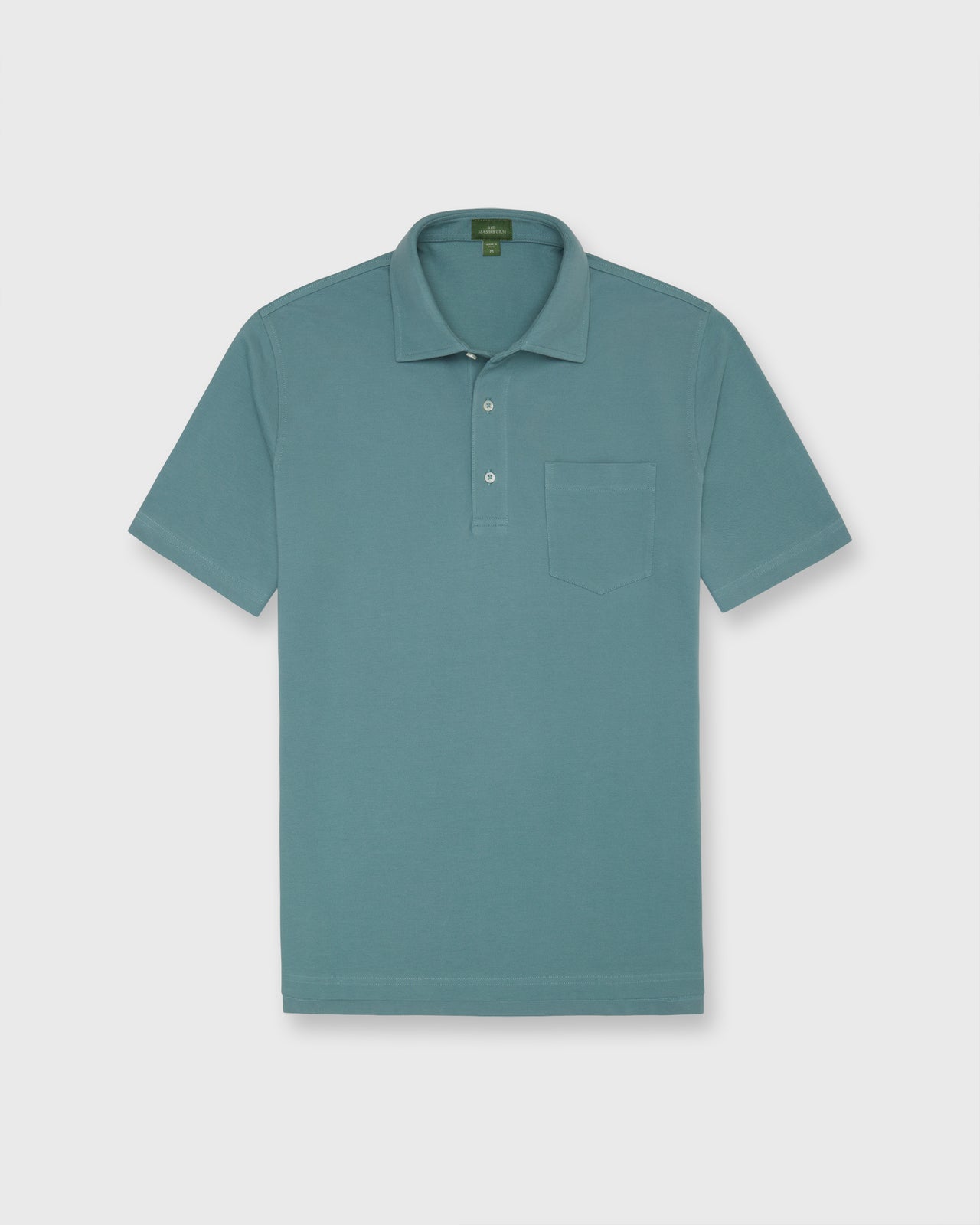 Short-Sleeved Polo in River Pima Pique