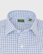 Load image into Gallery viewer, Spread Collar Sport Shirt in Coastal Gingham Poplin
