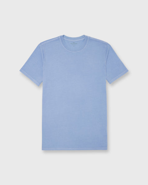 Short-Sleeved Tee in Pink Pima Cotton