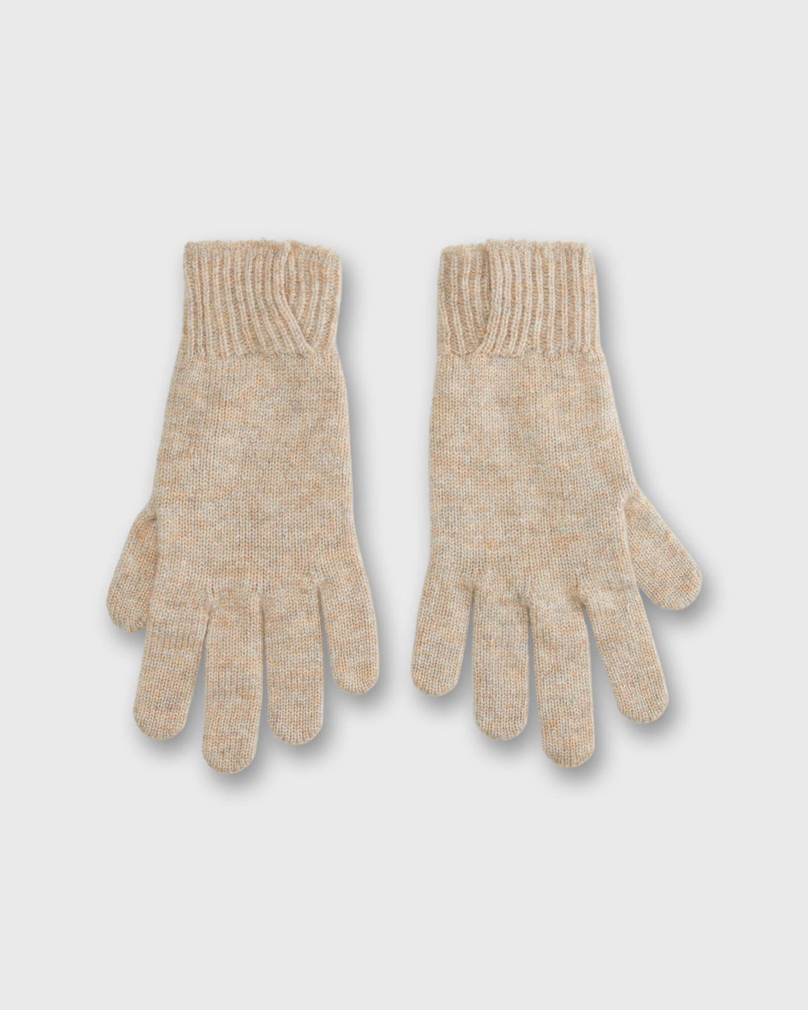 Cashmere Short-Cuff Gloves in Oatmeal