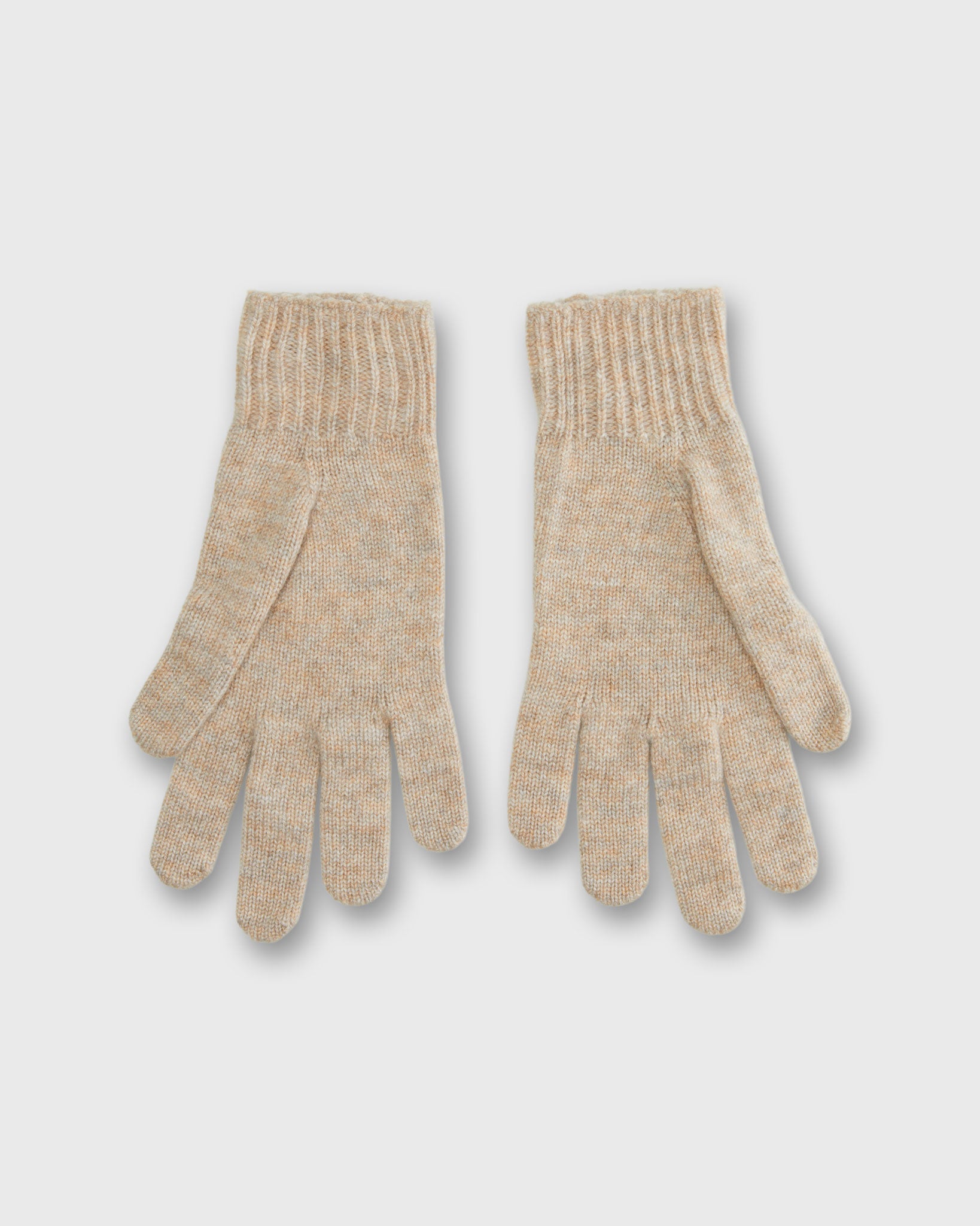 Cashmere Short-Cuff Gloves in Oatmeal